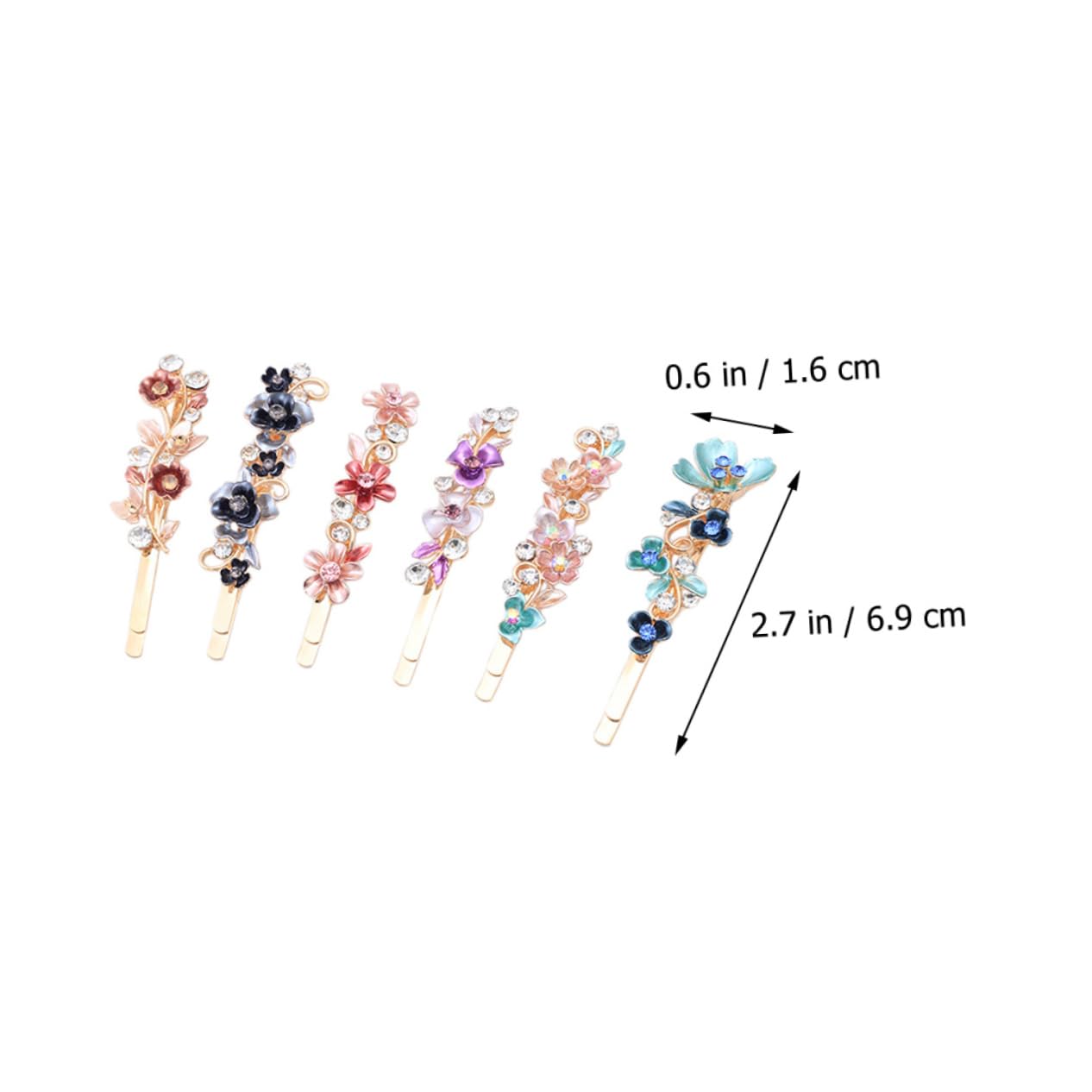 DOITOOL 18stücke Vintage Blumen Haarnadeln Mit Strass Für Damen Elegante Haarspangen Für Hochzeiten Partys Und Besondere Anlässe Vielseitige Haarschmuck-accessoires Verschiedenen