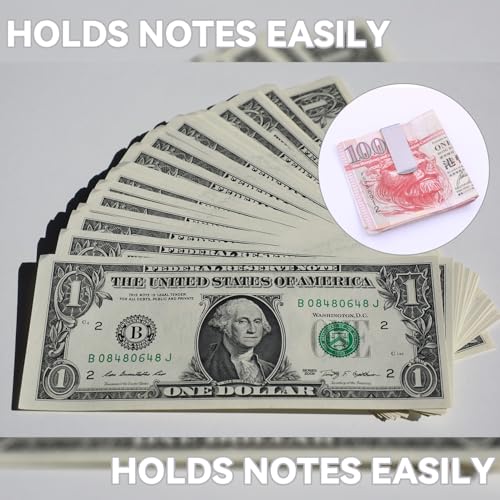 30 pcs Money Clip, Stainless Steel Wallet Credit Card Holder Cash Clip for Men Women, Business Card Holder Pocket for Front Pocket Minimalist Wallet Clip - Silver4