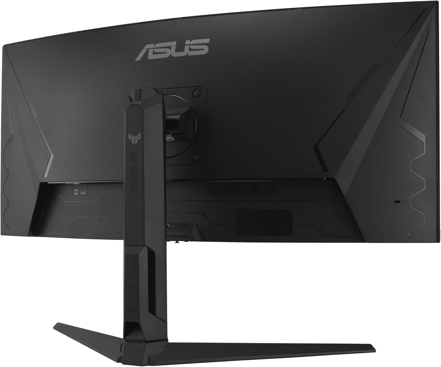 ASUS TUF GAMING VG34WQML5A, Monitor Gaming Curvo Serie 5 da 34" WQHD, Nero | Fast VA (3440 x 1440), 0,5ms Response Time, 250Hz(OC), AMD FreeSync Premium ed ELMB, DisplayWidget Center, Gaming AI