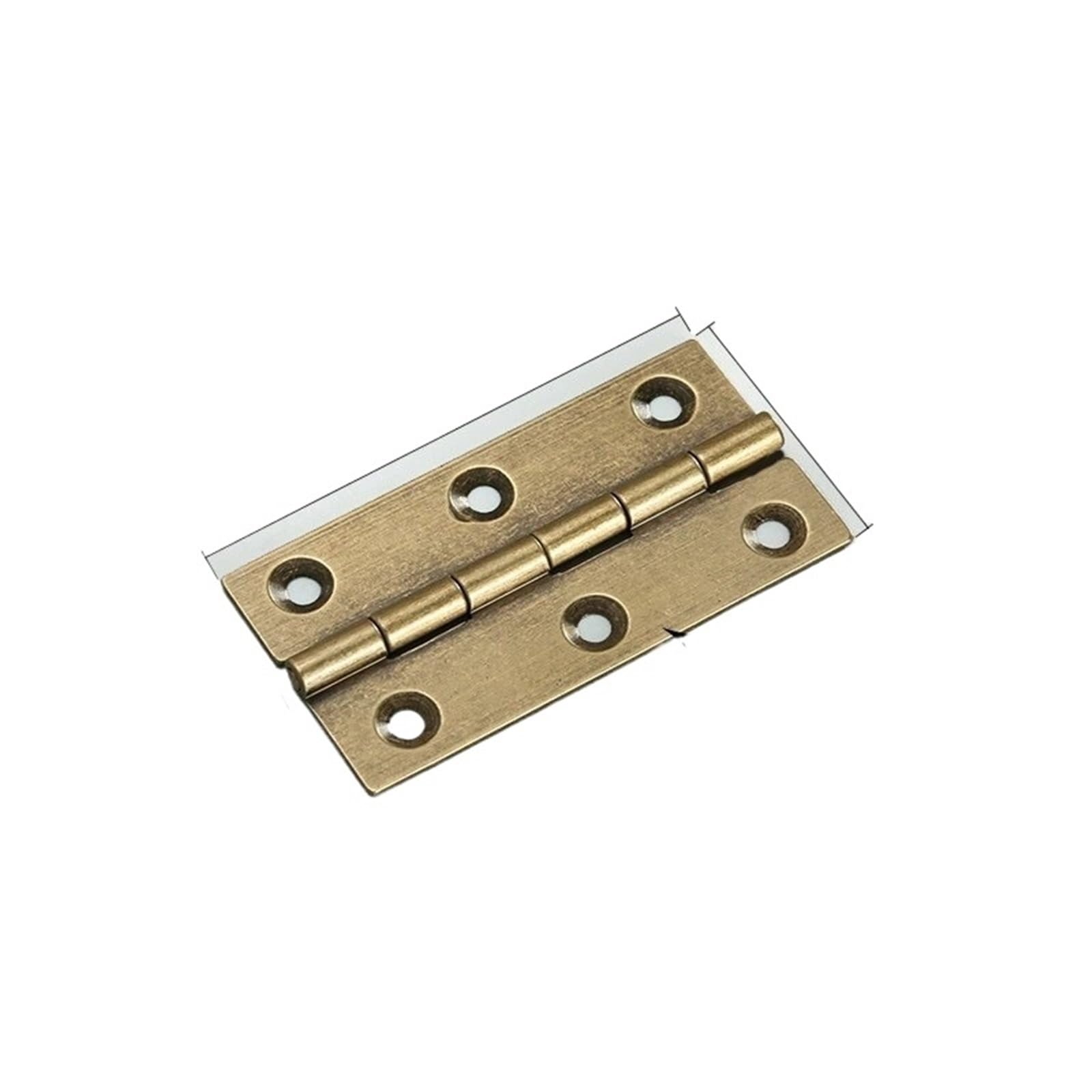 Sfoikvg T3602 6.4Cm Bronze Door Hinges Hinges 4Pcs Antique Brass Door Bronze Furniture Cabinet Drawer Butt Hinge For Vintage Jewelry Wooden Box Hardware For Outdoor Doors(T3602 6.4Cm Bronze)