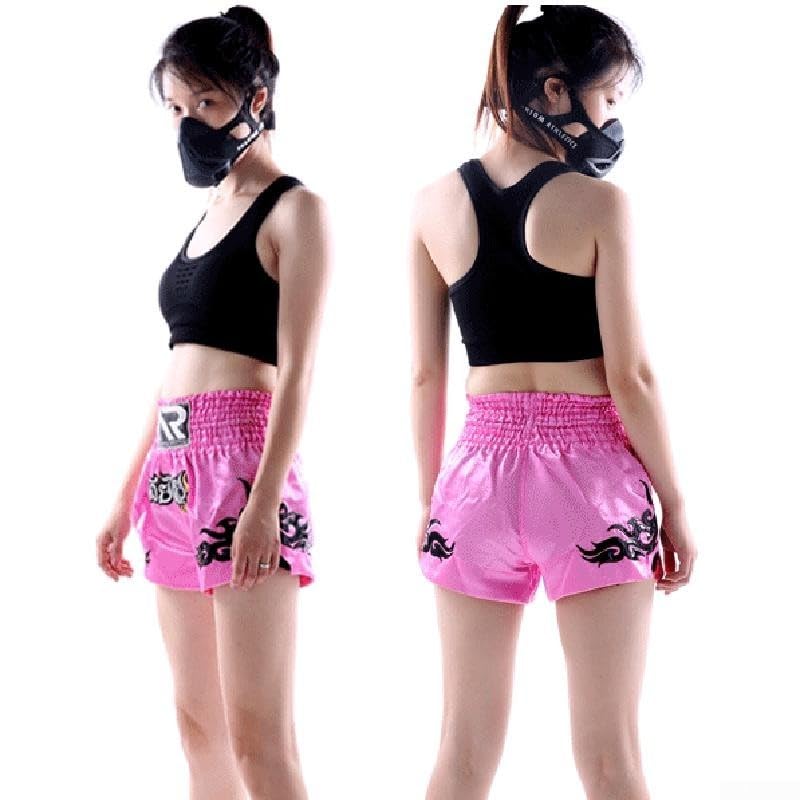 Anotherboxer Pantalones cortos de boxeo para niños rosa M