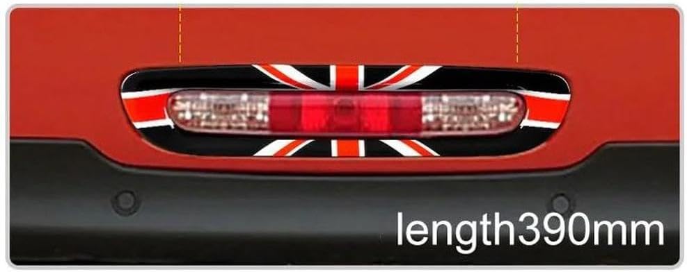 Auto Accessory ABS Car Stickers Rear Fog Lamp Surround For Mini Cooper F55 F56 F57 1PC Bumper Parts(Yellow)