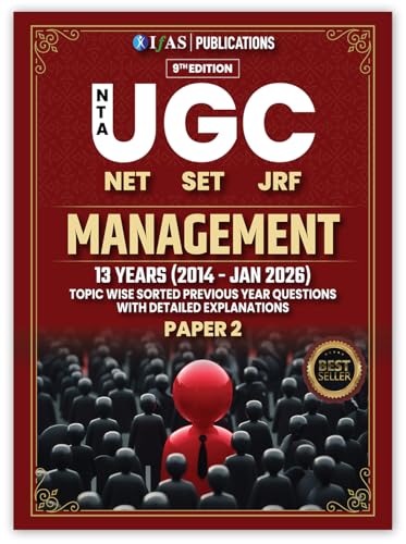 Image of UGC NET Management Book 2026 | 13 Years Previous Year Solved Papers ( 2014 - Jan 2026 ) with Detailed Solutions | Topic wise Paper 2 PYQ Book for UGC NET Management Exam | IFAS