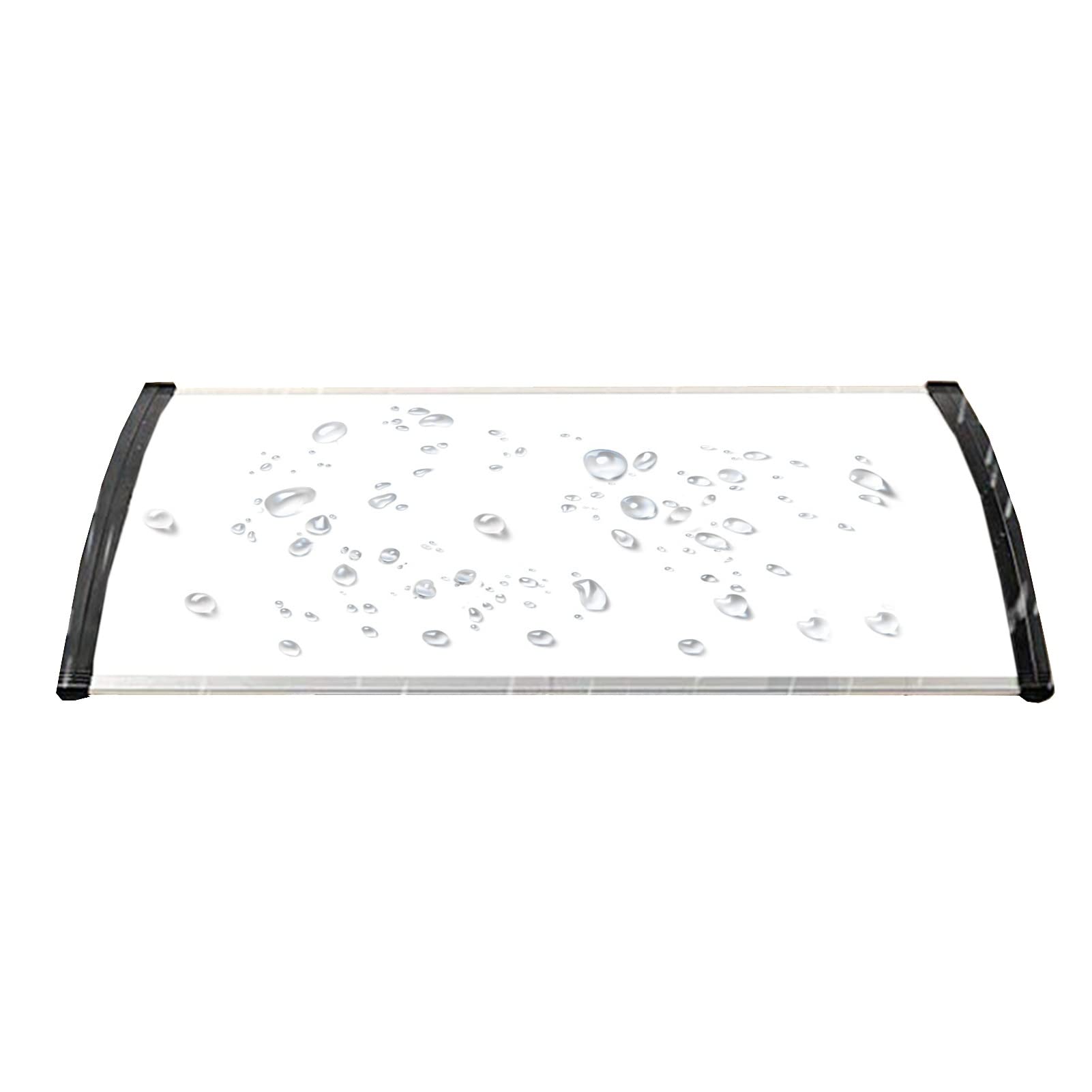Store de fenêtre transparent en polycarbonate 5mm durable noir