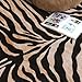 Zebra Print Rug, Brown Area Rug 5x7 Feet Zebra Rugs for Living Room Animal Rugs Carpet Animal Tiger Print Rug Black and Gold