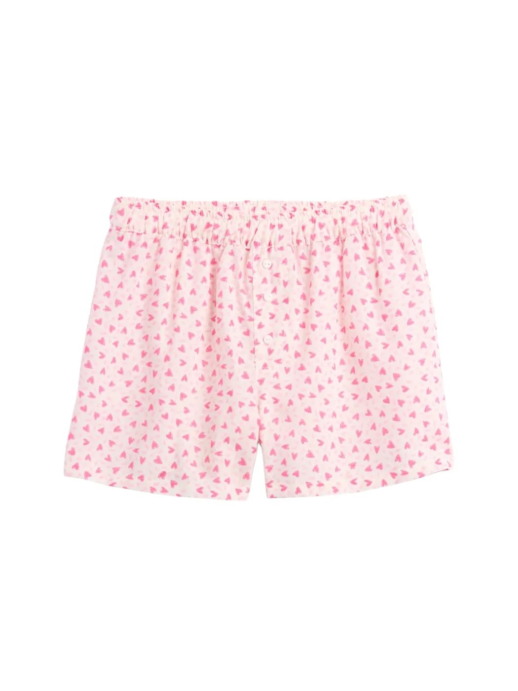 

                                                    GAP Girls Pajama Short Sp Ditsy Pink Hearts 12