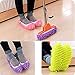 Mop Slippers Dusting Mitt, Duster Mop Slippers Shoes Cover 2 Pairs Mop Slipper Shoes Cover with 2 Pairs Chenille Microfiber Dusting Mitt Wash Mitt for Car,House,Windows Cleaning