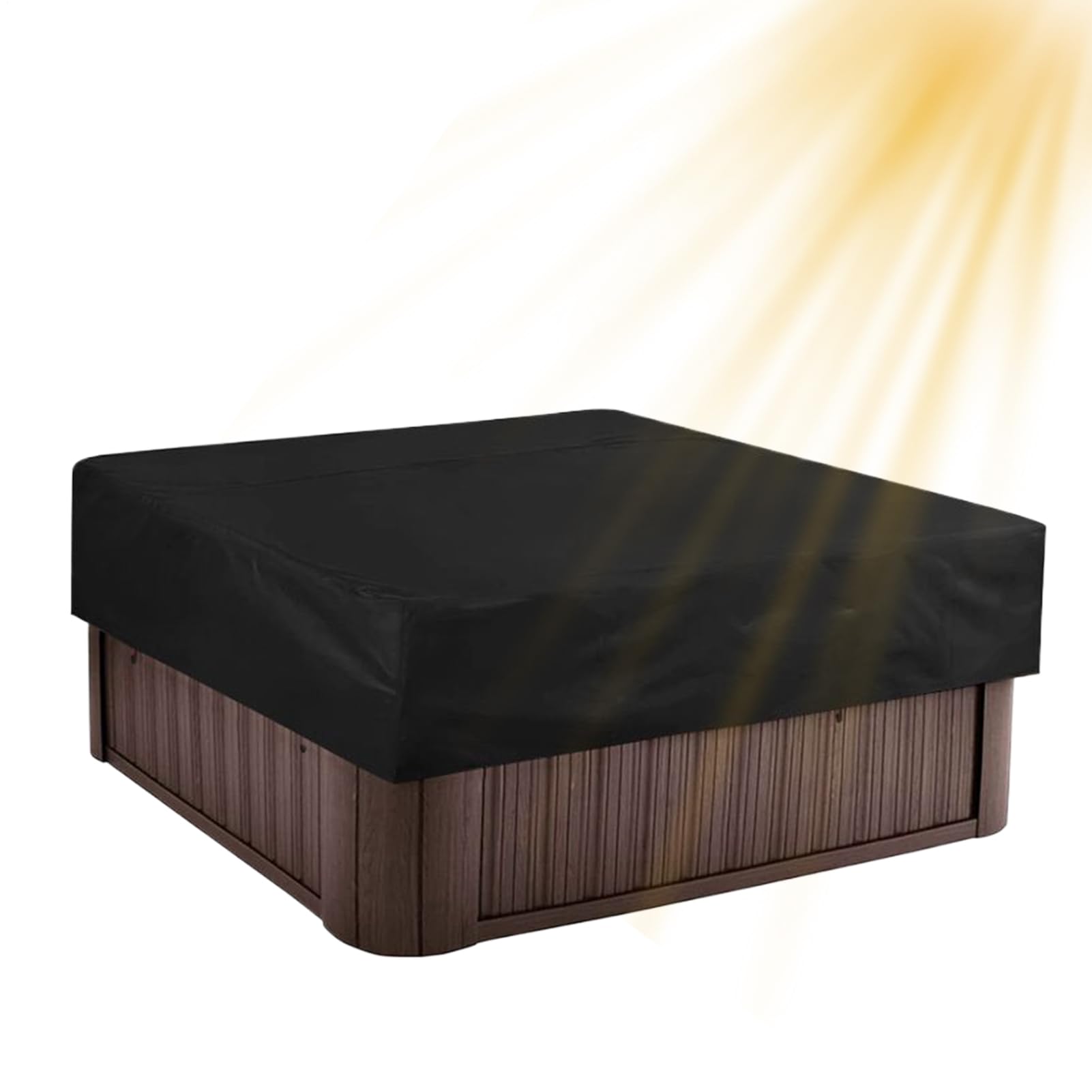 Housse de spa carré imperméable et bâche extérieure résistante aux UV