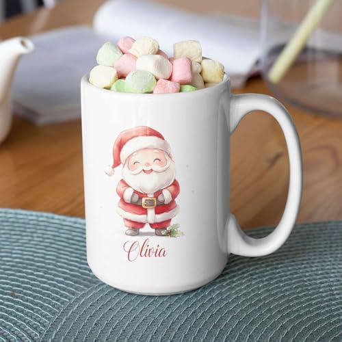 Taza de cerámica personalizada Santa Claus 11oz miniatura 4
