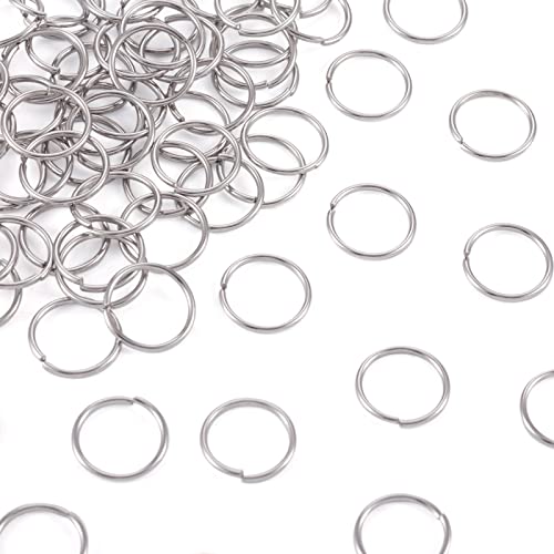 Craftdady 1000Pcs Stainless Steel Open Jump Rings 12mm Round 1mm Thick Tiny Connector Rings for Jewelry Making - Image 2