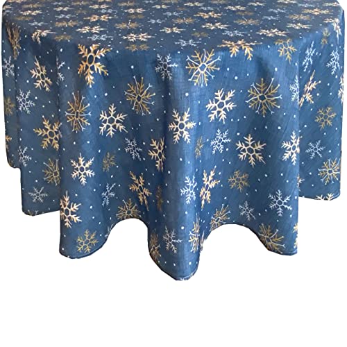 Servilletas de Tela Lintex Azul Snowflake 4 unid. miniatura 5