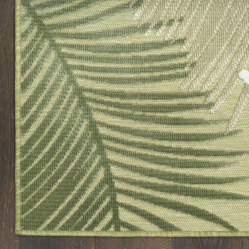 Tapete decorativo rectangular verde 9'x12' miniatura 7