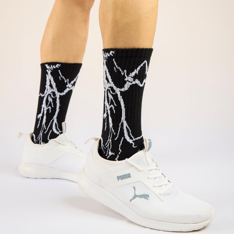 Pure Cottn 5 Pair Socks Soft Fabric, Unique Pattern, High Ankle, Full-Length Comfortable For Men Stretchable Free Size Anti Odur Sweat Free Anti Slip2