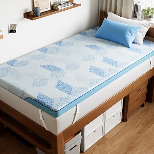 PERLECARE 3 Inch Twin XL Mattress Topper Medium Firm- Cooling Gel Foam & Memory Foam Bed Topper Soft & Supportive Pressure Relief Removable and Washable Made with CertiPUR-US Certified & Oeko-Tex