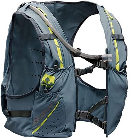 Nathan Vaporkrar Hydration Pack, Running Vest with 1.8L Hydration Bladder Reservoir, Men's