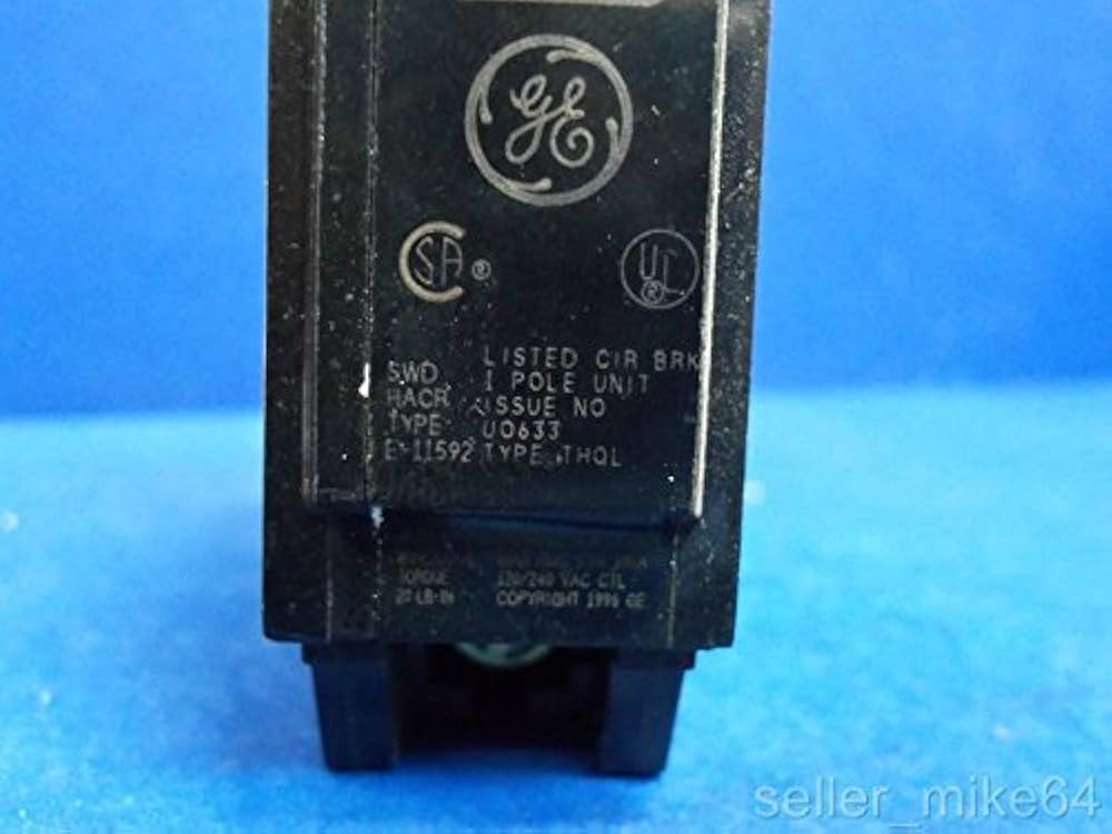 初期　GENERAL RESEARCH GENERAL ELECTRIC THQL1120 1 POLE 120/240 VOLTS 20 AMPS