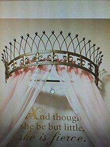 Octorose Metall-Betthimmel Krone WD-Gold 31,5x14x9,5