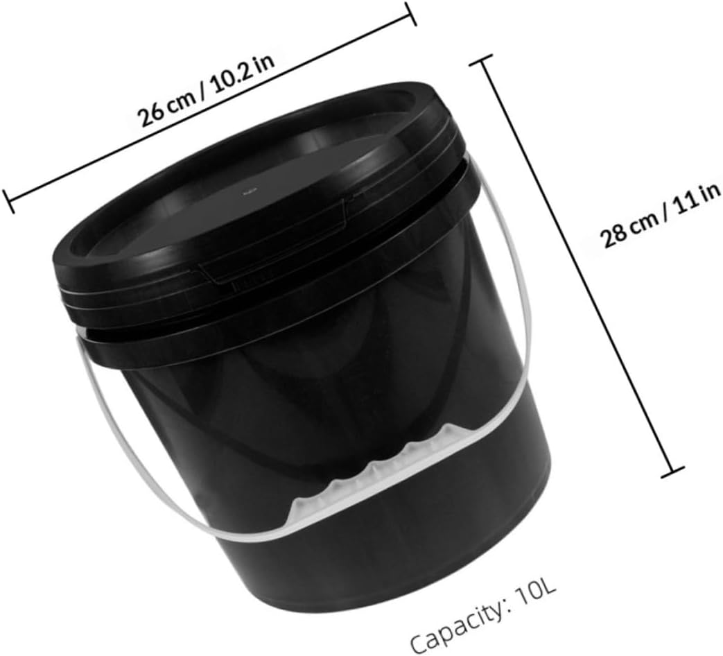 Artibetter 5l Food-Grade Pp Plastic Bucket with Lid and Handle Airtight Seal Paint Container Bin for Paint Storage and Painting Supplies for Tools Home Improvement
