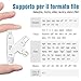 immagine 2ARZOPA Lettore di Schede di Memoria, Multifunzionale 4 in 1 Lettore di Scheda Esterno TF/SD, Adattatore con Connettore Standard per PC e Notebook Smartphone