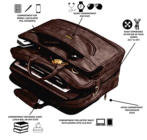 Image of LOREM Unisex Mat Maroon Textured Artificial Leather Laptop Bag BG23