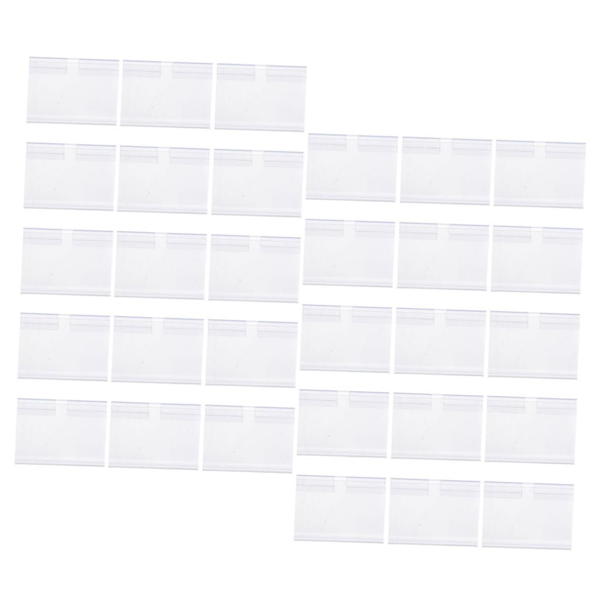 Angoily 4 Set Supporti Per Etichette Prezzi Espositori Per Negozio E Facili Utilizzare E Resistenti Ottimi Per Scaffali E Contenitori Stoccaggio 50 Pezzi*4