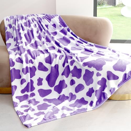 Image of Purple Blanket Small Lightweight Soft Cozy Kids Lavender Throw Blanket Cute Purple Stuff Bedroom Decor for Toddlers Teens Girls Women