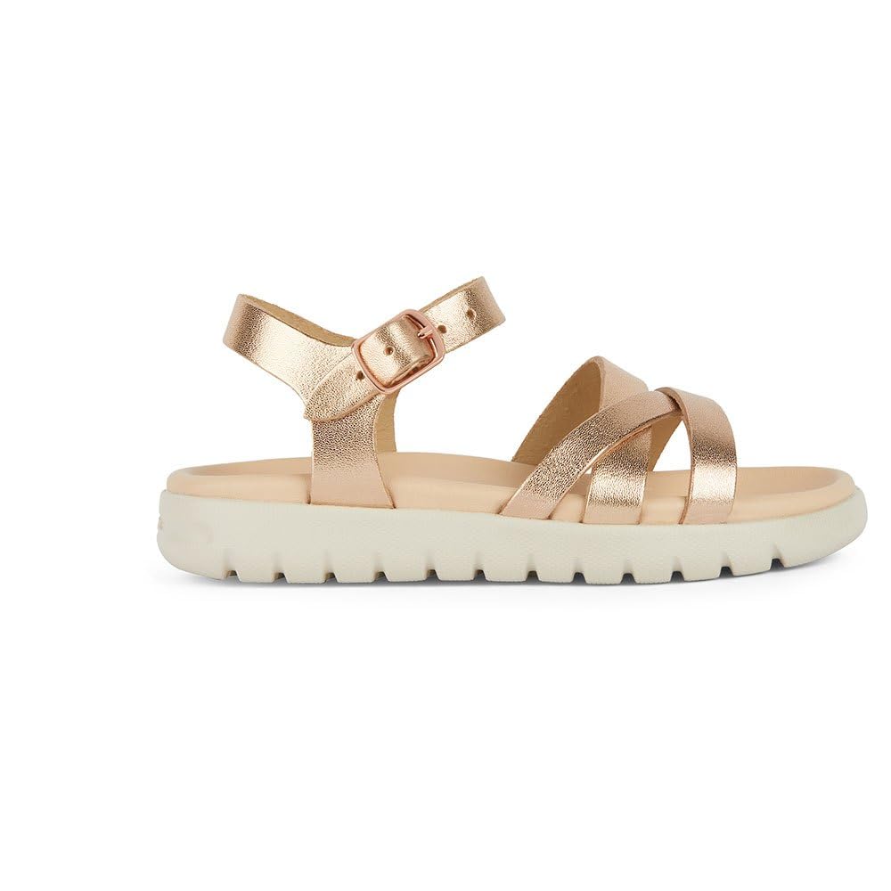 Geox J Soleima Gir Sandal, copper, 8.5 UK Child
