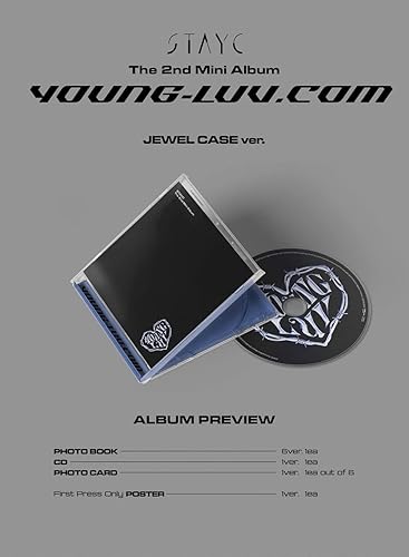 Miniatura 3 de DREAMUS STAYC - Young-LUV.COM Jewel CASE Ver. (segundo mini álbum) Álbum aleatorio+Beneficios limitados de preventa+CulturaRegalo coreano (pegatinas