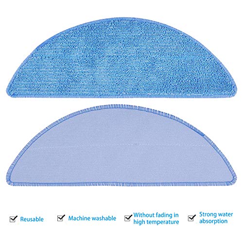 HALIEVE Wischtücher Ersatzteile Zubehör für Tesvor M2 M1 Tesvor S7 Pro X500 X500 Pro Staubsauger Roboter Tücher (6 Stück)