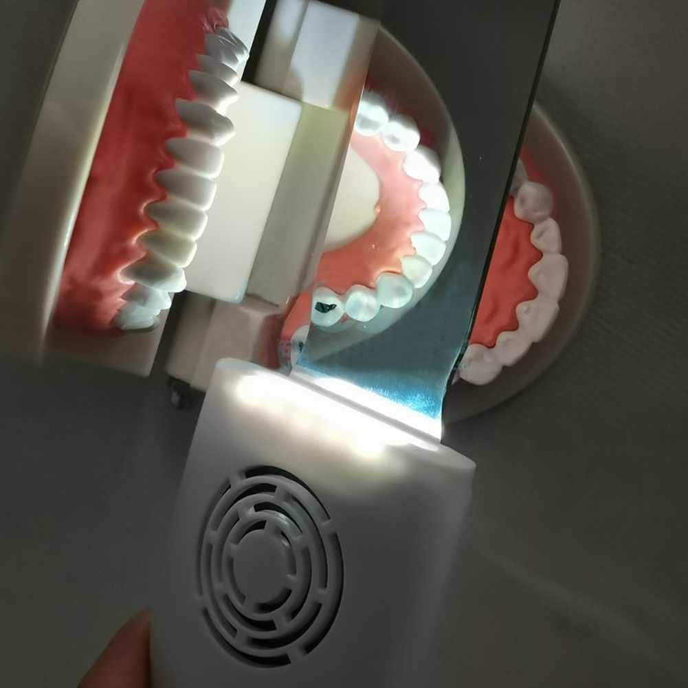 Dental Double-Sided Reflector, Orthodontic Imaging LED Fog Free Photo Mirror, Anti-Fog Intraoral Mirrors with Handle,High Stainless Steel Cavity Obervation Reflector