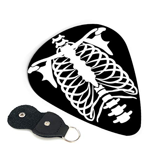 Guitar Picks - 6 Pack,Funny Mask Skull For Beginner Amateur Professionals Classical Triangle Acoustic Guitar Mandolin Bass Electric Guitar 0.96mm