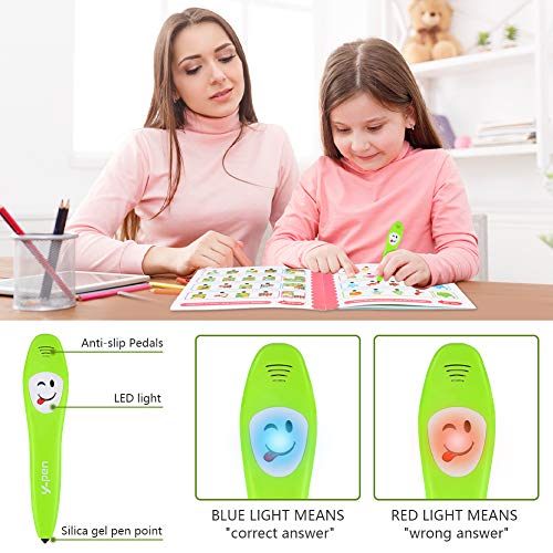 Wior Electronic Reading Pen With Learning Book, Kids Learning Books With Reading Pen, Child Early Education Intelligent Books Interactive Toys Multifunctional Reading Games For Kids Boys Girls #TOP1