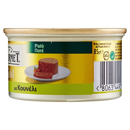 Purina Gourmet Gold-Patè Nassfutter Katze mit Kaninchen, 24 Dosen à 85 g – Ansicht 4