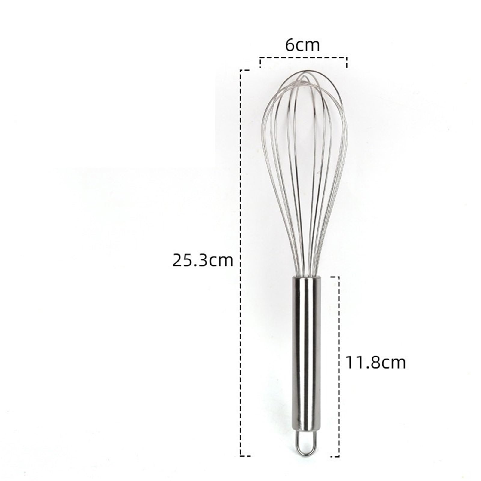3 stücke Edelstahl Ei Rühren Ballon Schneebesen Manuelle Mixer Küche Backen Utensil Creme Butter für Vermischen(25.3cm)