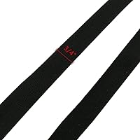 Vista 2 de Cinta de Sarga de Algodón Natural 50 Yardas 3/4 Pulgada Cinta al Bies de Banderines Cinta de Tejido Espiga Rollo para Delantal Costura Confección