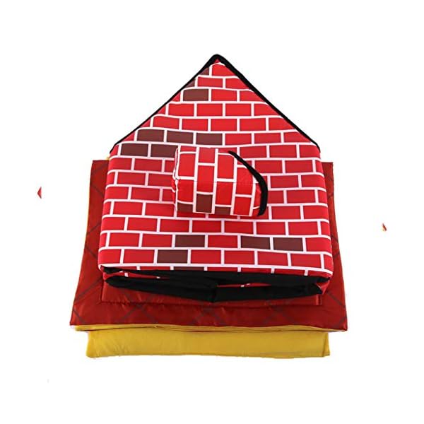 for-Dog-House-for-Cave-Pet-Dog-Tent-with-Cushion-Washable-Dog-Igloo-Bed-for-Small-to-Large-for-Large-Dog-Kennel Red Dog House For Small Pets