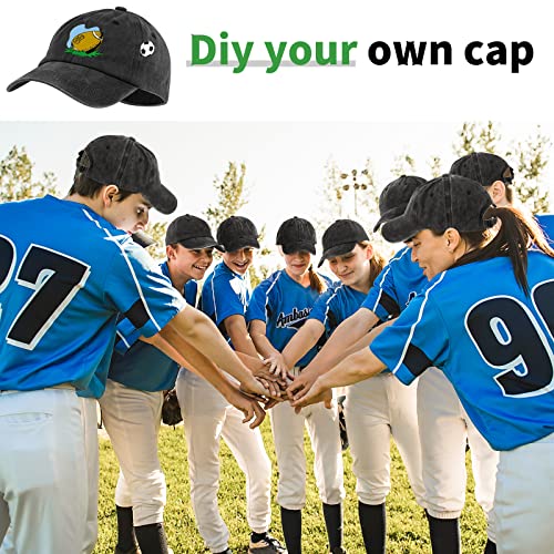 Image of Bonuci 24 /50 Pack Vintage Baseball Hat Bulk Washed Baseball Cap Adjustable Cotton Golf Hats for Men Women Sports