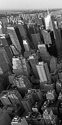 Toile enroulée gratte-ciel Manhattan pour sublimer la décoration murale du salon
