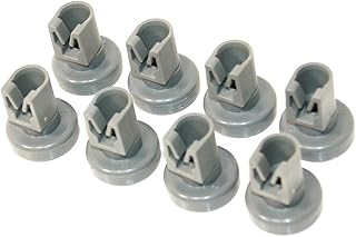 Lot de 8 roulettes pour panier supérieur de lave-vaisselle compatible avec AEG Favorit Privileg Juno Electrolux JSI34023X JSI36012 JSI36013 Zanussi ZDI100 ZDI101 ZDI110 ZDI11 25 mm