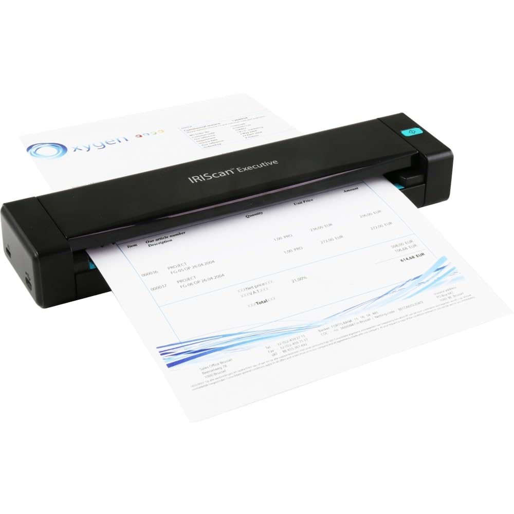 I.R.I.S. IRIScan Executive 4 - Escáner (216 x 813 mm, 600 x 600 DPI, 24 bit, 8 bit, 1 bit, 8 ppm)