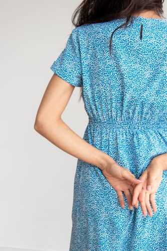 Robe femme maternité été légère fluide style minimaliste et décontracté - 2