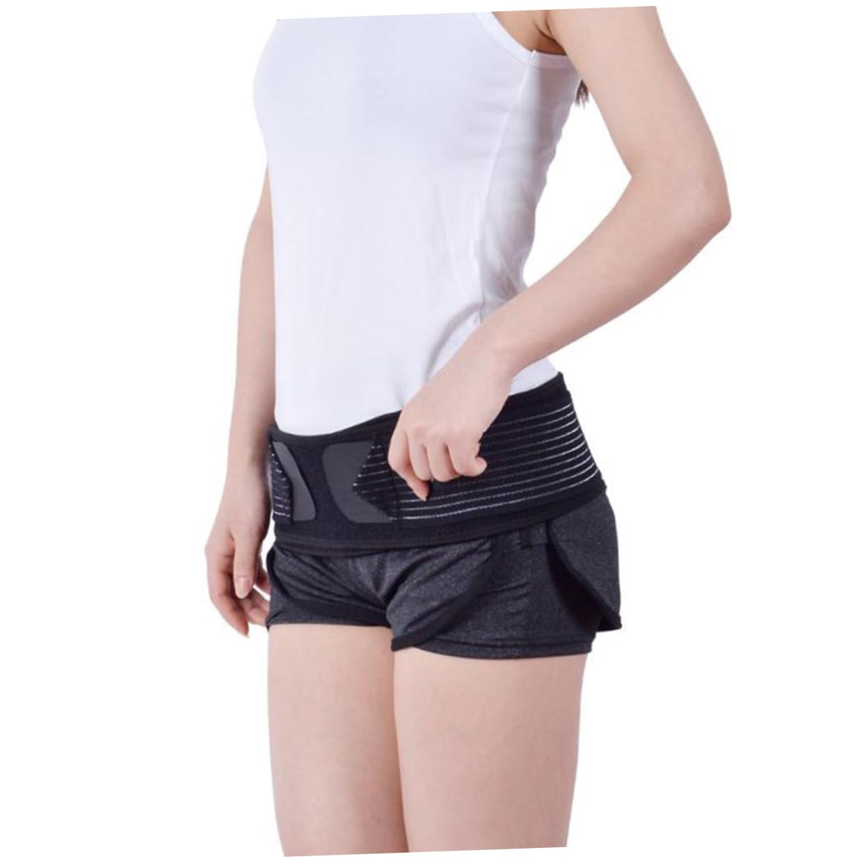 FOMIYES Sacroiliac Joint Support Hip Support Pelvic Correction Support for Postpartum Pelvic Corrector Pelvic Pregnancy Device for Postpartum Black