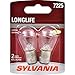 SYLVANIA - 7225 Long Life Miniature - Bulb, Ideal for Brake, Side Marker, and Tail Applications. (Contains 2 Bulbs)