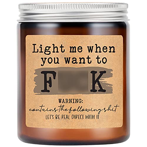 LEADO Scented Soy Candles - Naughty Gifts for Boyfriend, Husband, Gifts for Him - Funny Anniversary, Fathers Day, Birthday Gifts for Husband, Boyfriend, Fiance, Couple Gifts - Fun Unique Gifts for Men