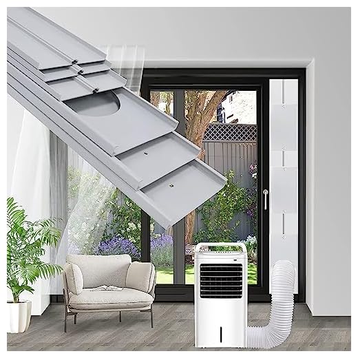 Kit Ventana Aire Acondicionado Portátil, Placas de Sellado de Ventana Corredera de Aire Acondicionado Portátil, Adecuado para Tubos de 5"/5,9" de diámetro, con Adaptador de Ventana (Ø15cm, 43-229cm)
