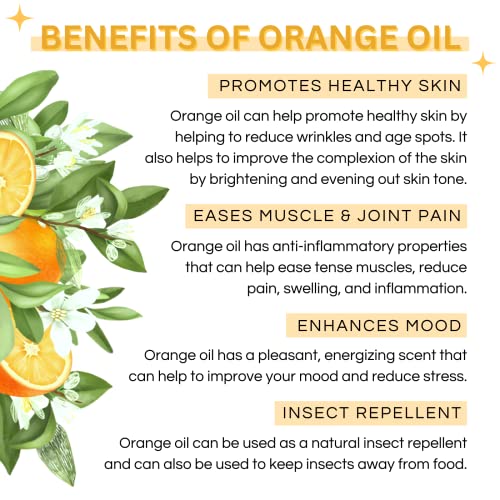 Image of Orange Essential Oil | Skin Brightening, Dark Spots, Body Massage & Aromatherapy | 100% Pure & Therapeutic Grade - 15ml