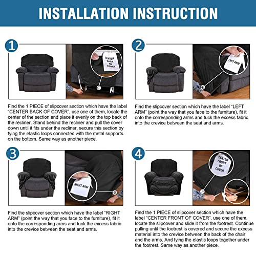 JHLD 1 posto Copripoltrona Elastico Relax, Spandex...