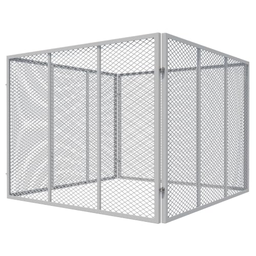 Wiltec Komposter 100 x 100 x 80 cm, Gartenkomposter aus...