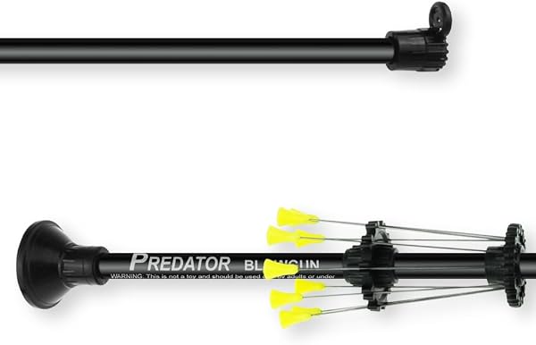 PREDATOR Cerbottana Sportiva 91.5 cm, 50 Freccette (25 allenamento, 25 professionali), Caricatore canna, .40 / Aluminio aeronautico, Made in USA - 3