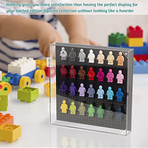 Joymomo Acrylic Wall Mount Minifigure Display Case Showcase And Protect Your Building Block Mini Figures Collection (Without Mini Figures) #TOP6